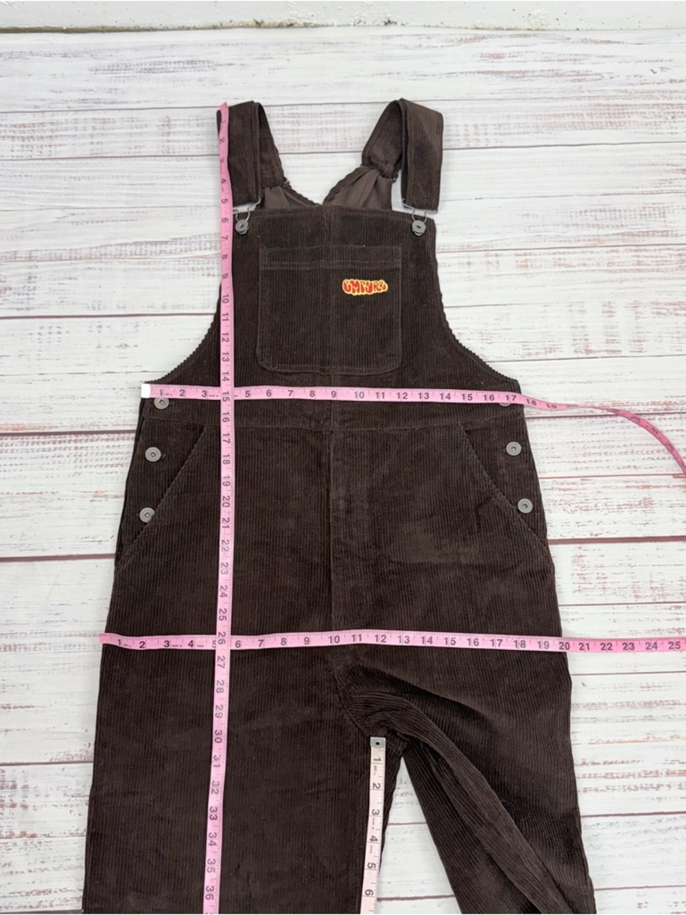 Empyre Men’s Size Small Loose Sk8 Brown Java Corduroy Overalls - Picture 10 of 12